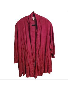 028 ROZ & ALI 3XL WOMEN'S 3/4 SLEEVE CARDIGAN SWEATER